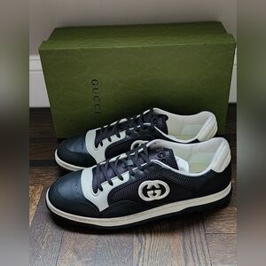 $980 Brand New Gucci MAC80 Men's Sneaker Black Sz G 12 US 13